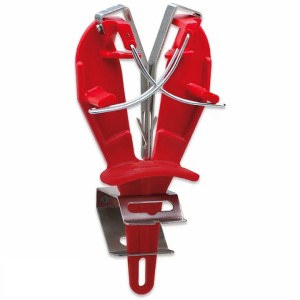 Profesjonalna ostrzałka BOBET Sharp Easy 9980 do ostrzenia noży z uchwytem montażowym, CZERWONA