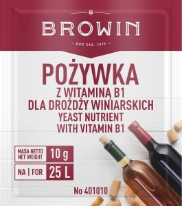 Pożywka dla drożdży winiarskich z witaminą B1- 10g 