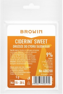 Drożdże do cydru półsłodkiego i słodkiego - 5 g