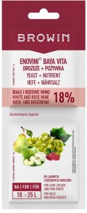 Drożdże + pożywka - wina białe i różowe 17g