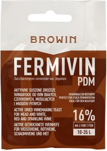 Aktywne suszone drożdże winiarskie oraz do miodów pitnych FERMIVIN PDM