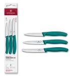 Zestaw trzech noży VICTORINOX 6.7114.34C1 TURKUSOWE
