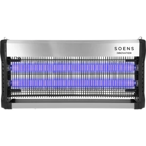 Lampa owadobójcza UVA 40 W, srebrna