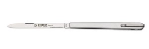 Nóż degustacyjny technologa z widelcem i klipsem 110 mm GIESSER 7984 c