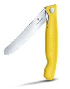 Składany nóż PIKNIKOWY do warzyw i owoców VICTORINOX 6.7838.FC1 ŻÓŁTY