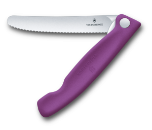 Składany nóż PIKNIKOWY do warzyw i owoców VICTORINOX 6.7835.FC1 FIOLETOWY