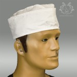 Furażerka płócienna biała