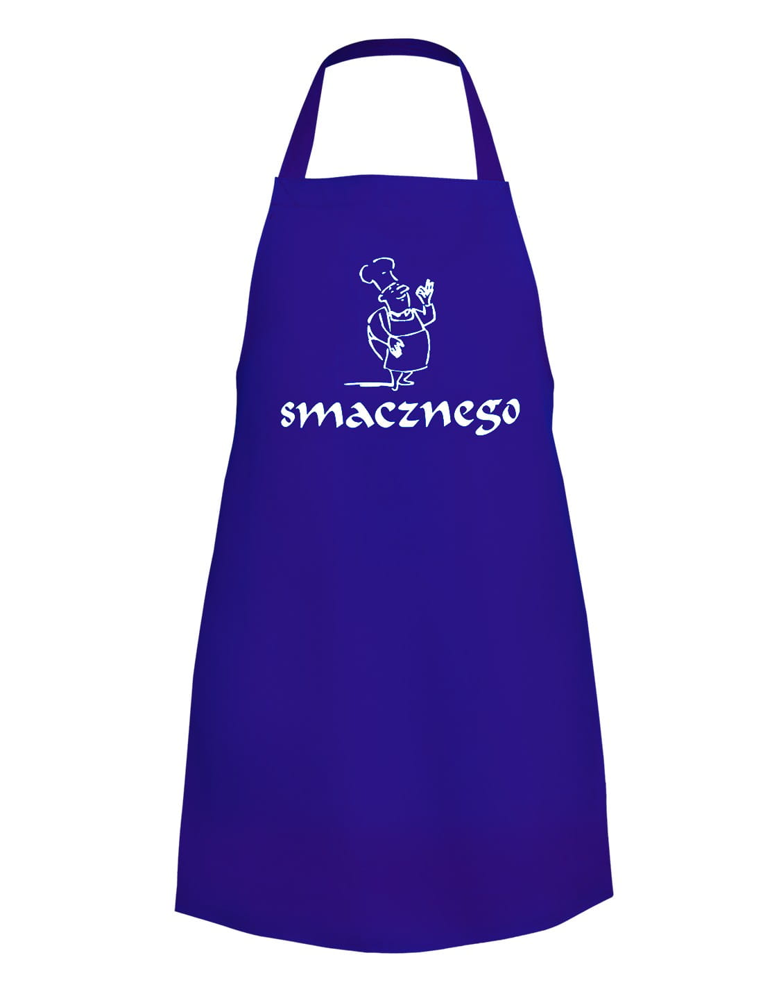 Fartuch wodoochronny "SMACZNEGO"  NIEBIESKI