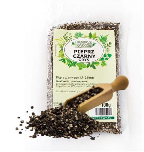 Pieprz czarny młotkowany grys 100g