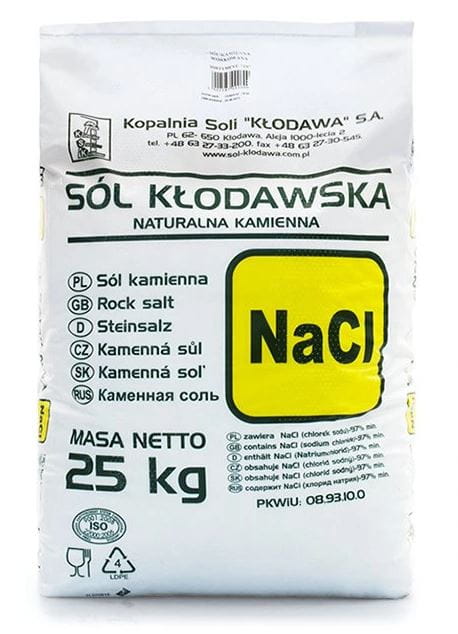 Sól Kłodawska kamienna worek 25 kg
